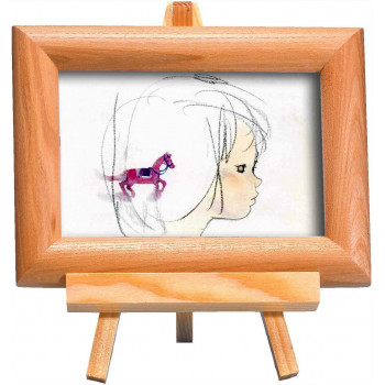 ナチュラルイーゼル付(ちひろ絵はがき一枚入り)　1415640・横顔